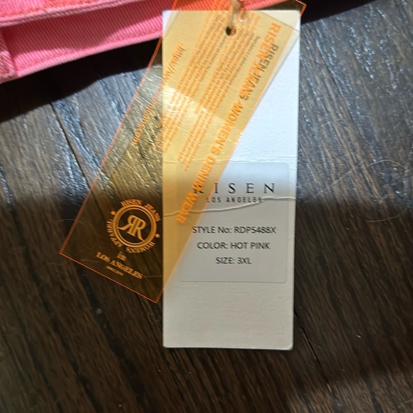 Risen High Rise Pink Cargo Jeans - Picture 5 of 5